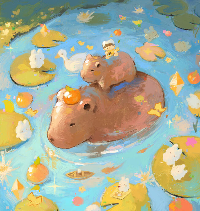 Happy Capybara